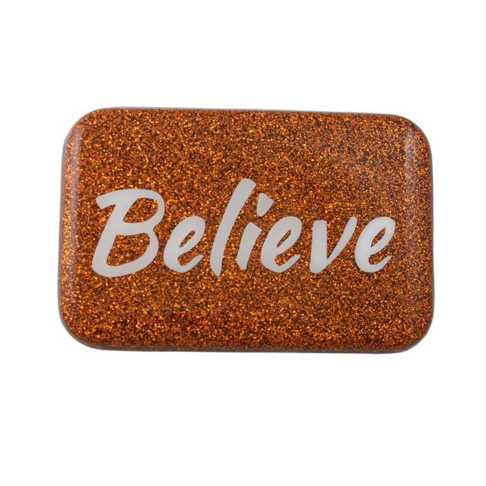 Copper Magnet with White Believe - Lilylin Designs