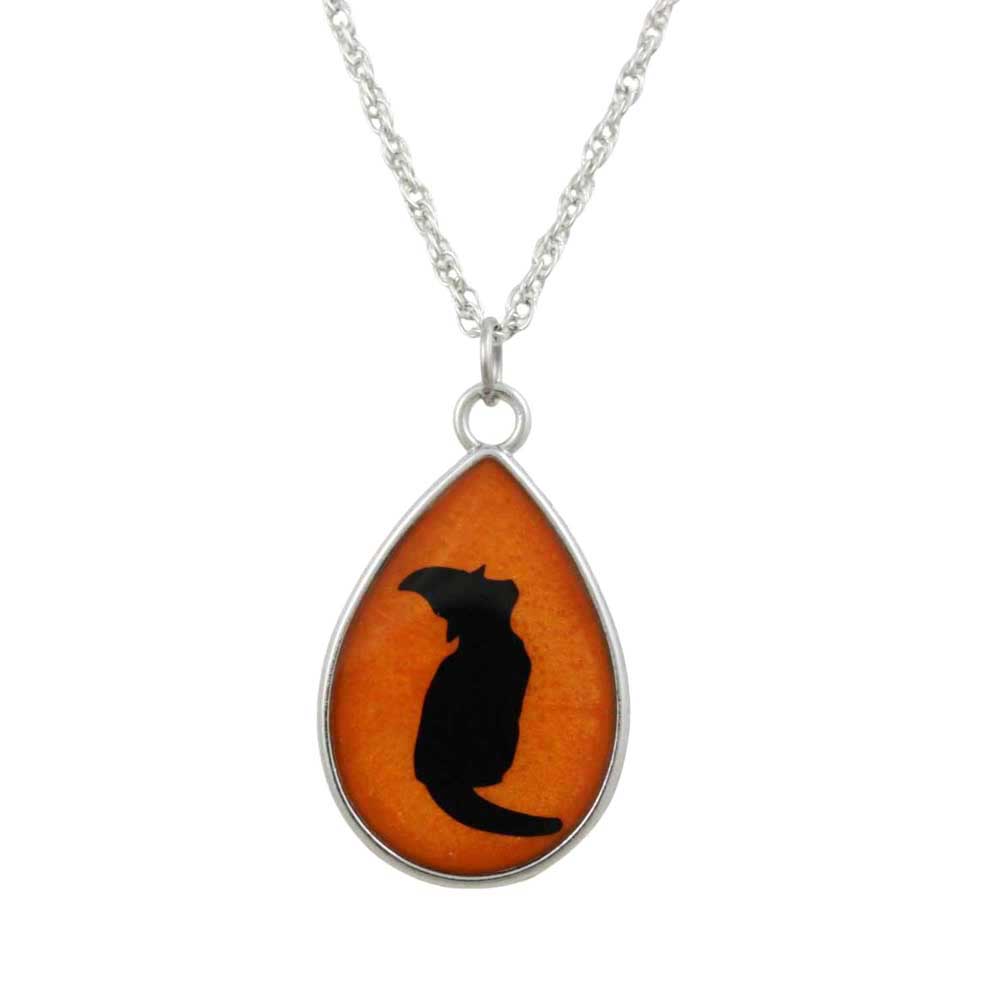Handcrafted Resin Witchy Cat Necklace - Lilylin Designs