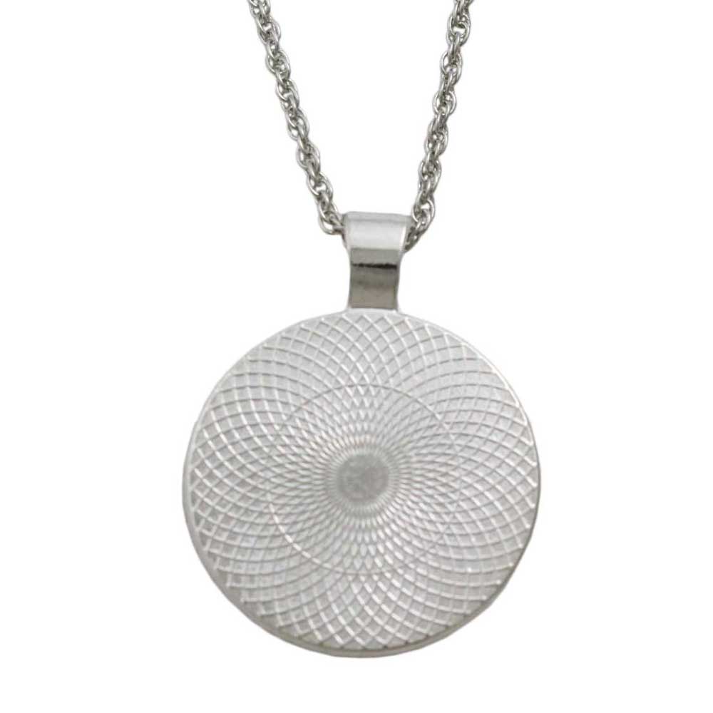 Green Pendant with White Trust on Chain - Lilylin Designs