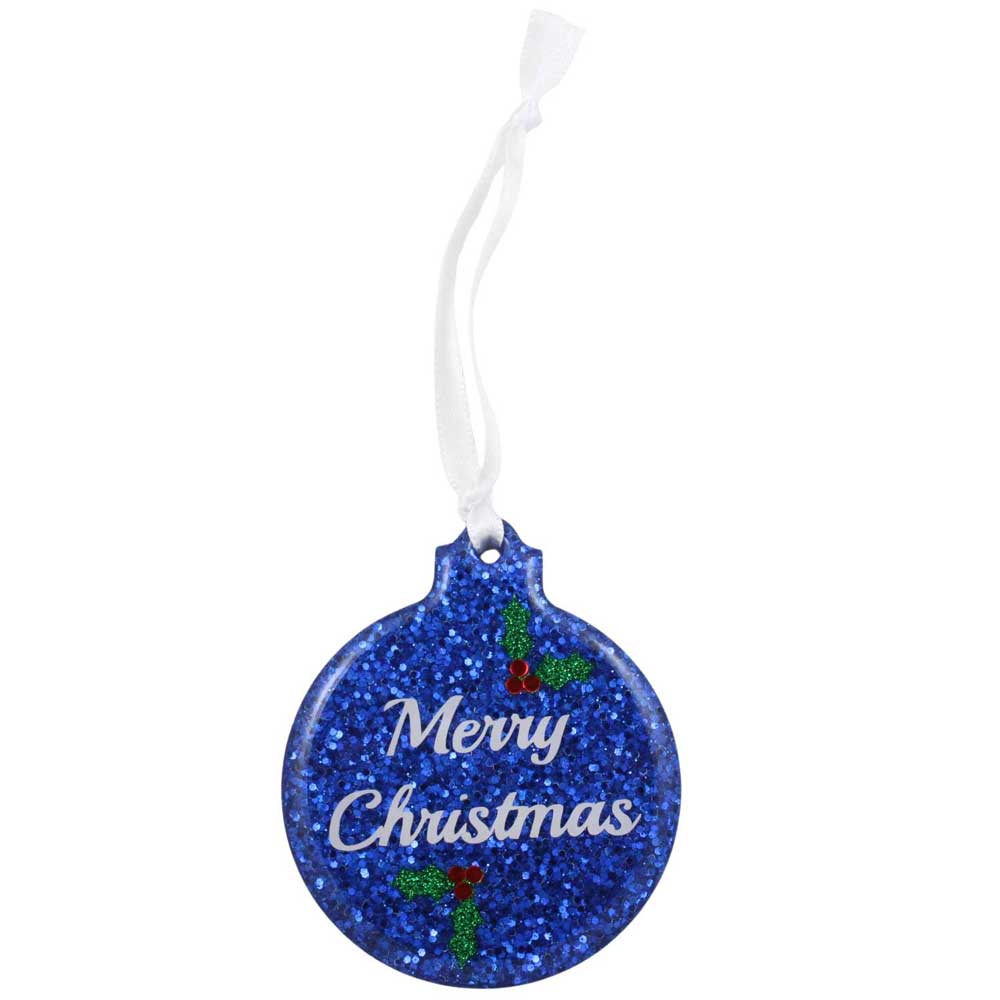 Handcrafted Merry Christmas Resin Ornaments - RESOR501