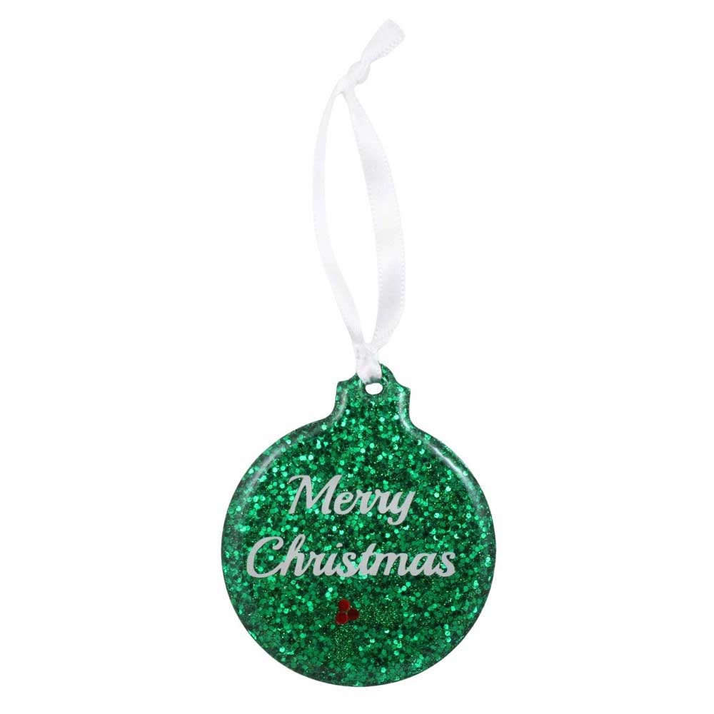 Handcrafted Merry Christmas Resin Ornaments - RESOR501