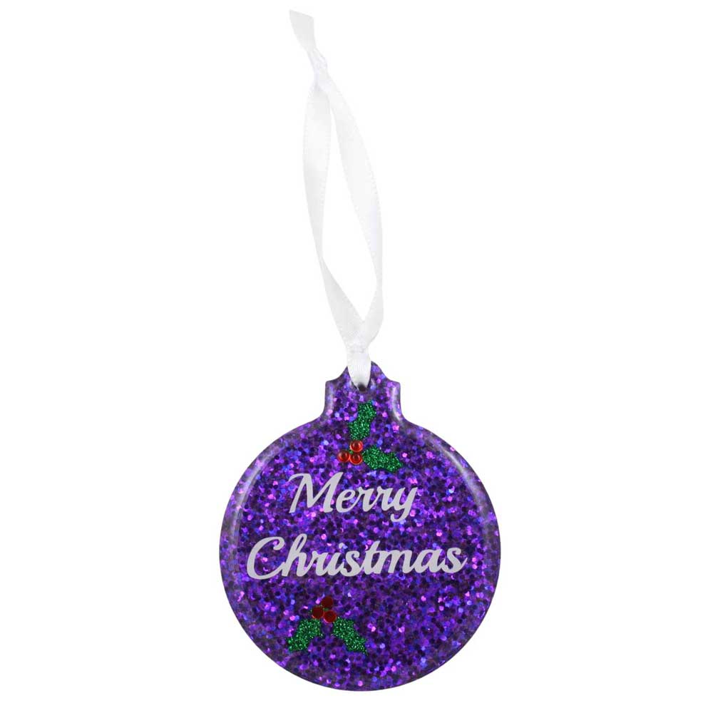Handcrafted Merry Christmas Resin Ornaments - RESOR501