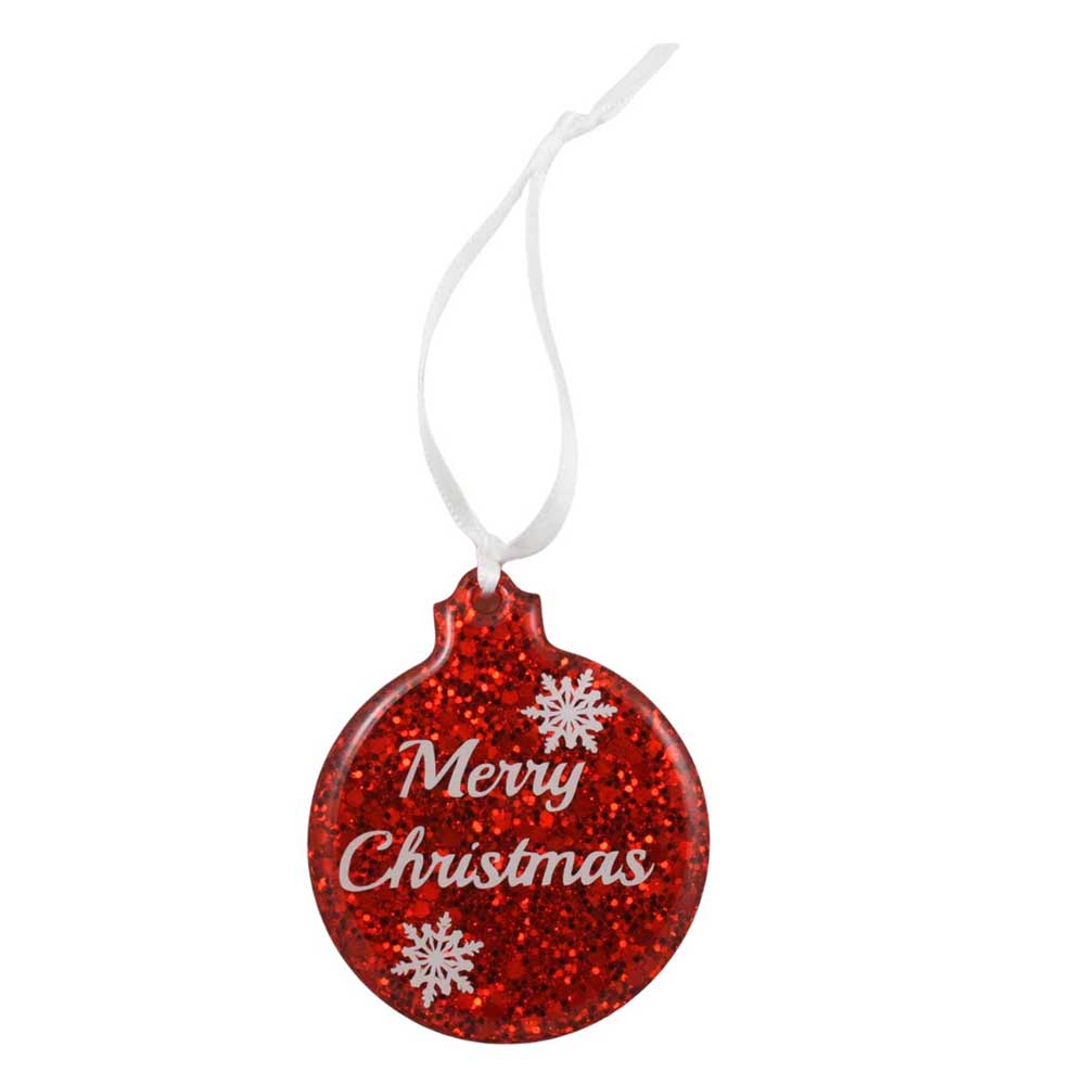 Handcrafted Merry Christmas Resin Ornaments - RESOR501