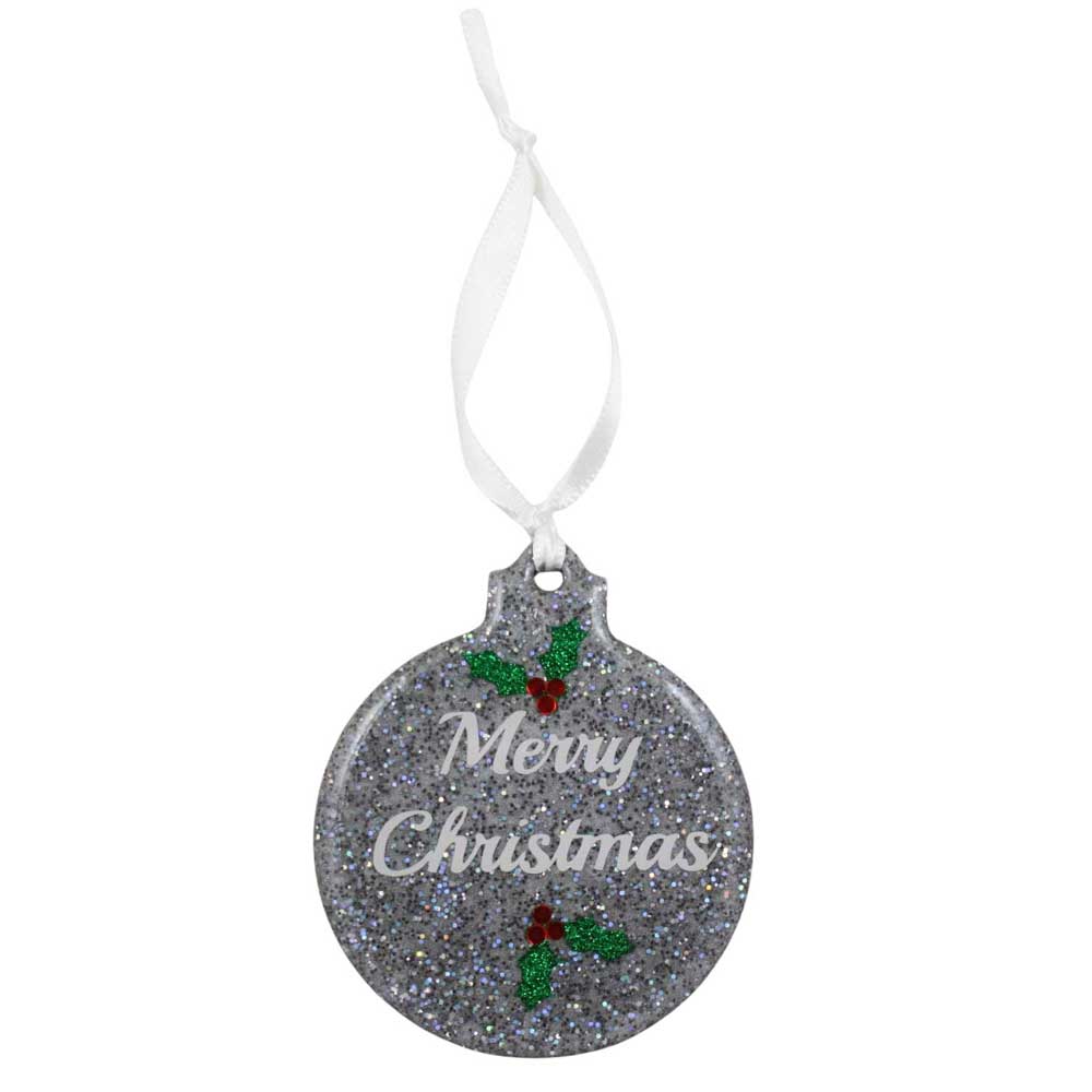 Handcrafted Merry Christmas Resin Ornaments - RESOR501