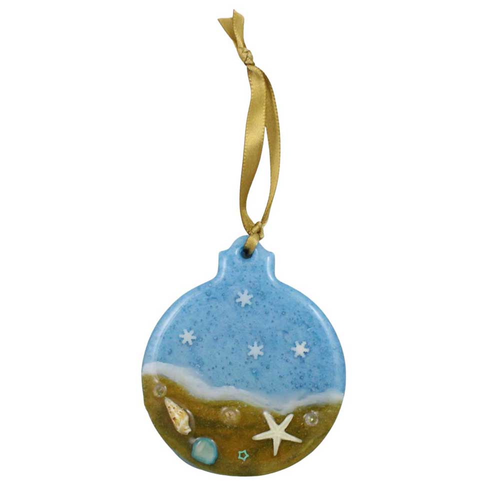 Handcrafted Assorted Two Color Resin Ornaments