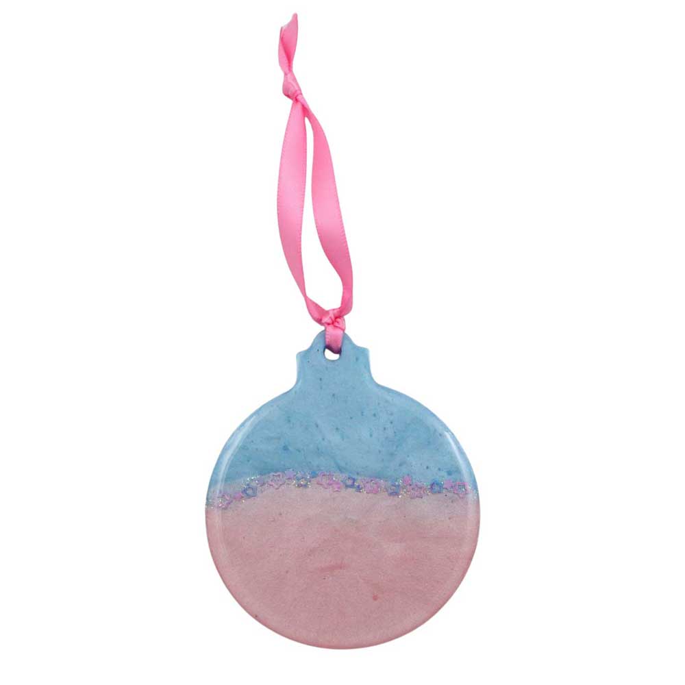 Handcrafted Assorted Two Color Resin Ornaments