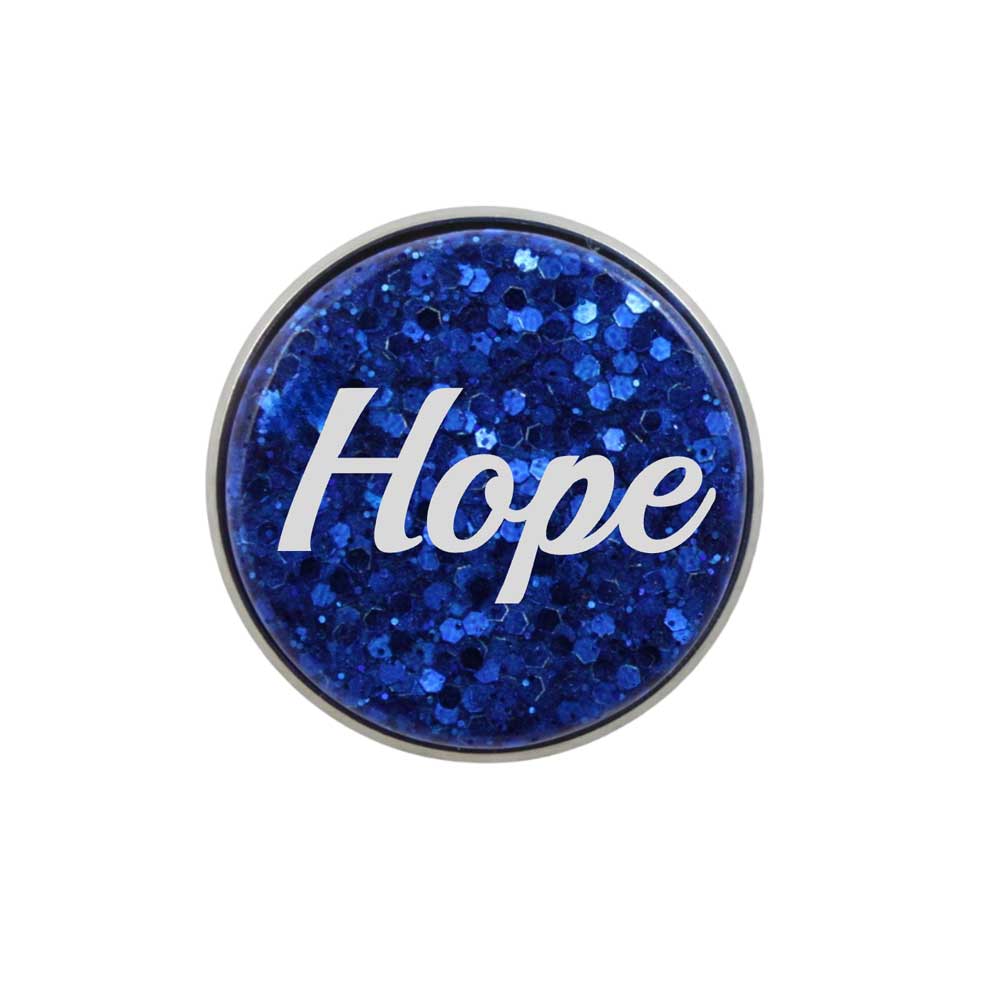 Inspirational Disc with White Hope Lapel Pin - Lilylin Designs