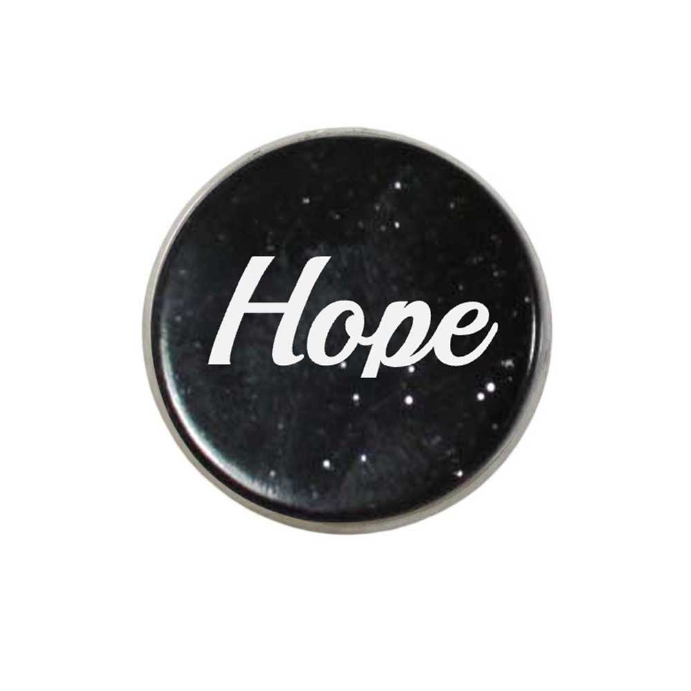 Inspirational Disc with White Hope Lapel Pin - Lilylin Designs