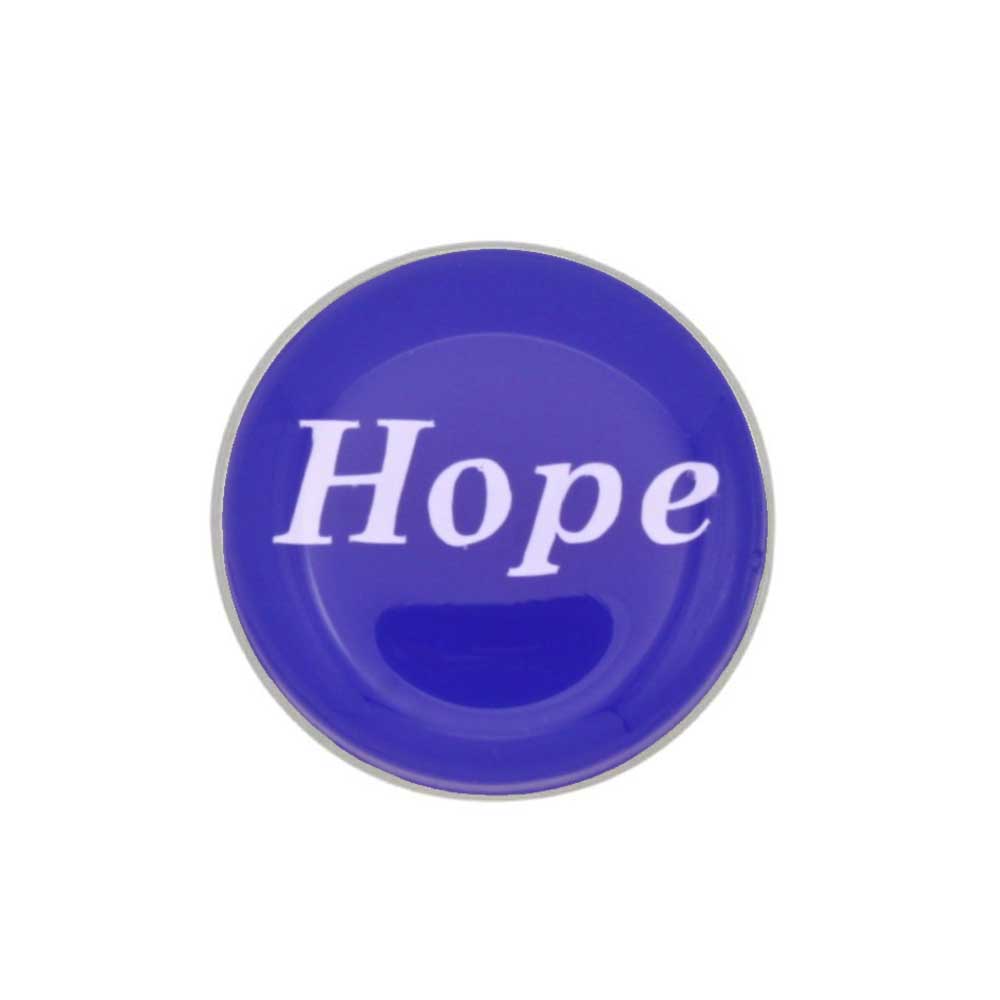 Inspirational Colorful Resin Hope Lapel Pin - RESTL502B