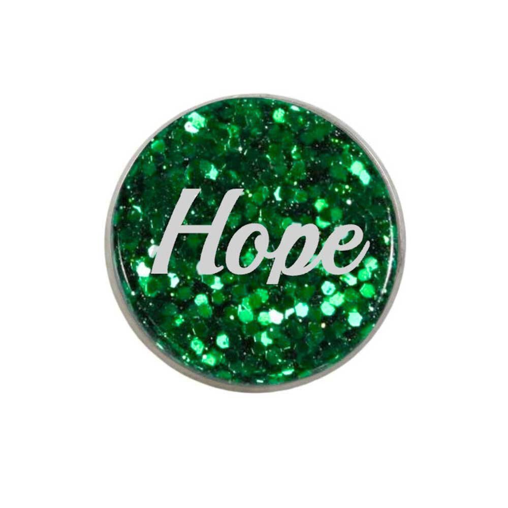 Inspirational Disc with White Hope Lapel Pin - Lilylin Designs