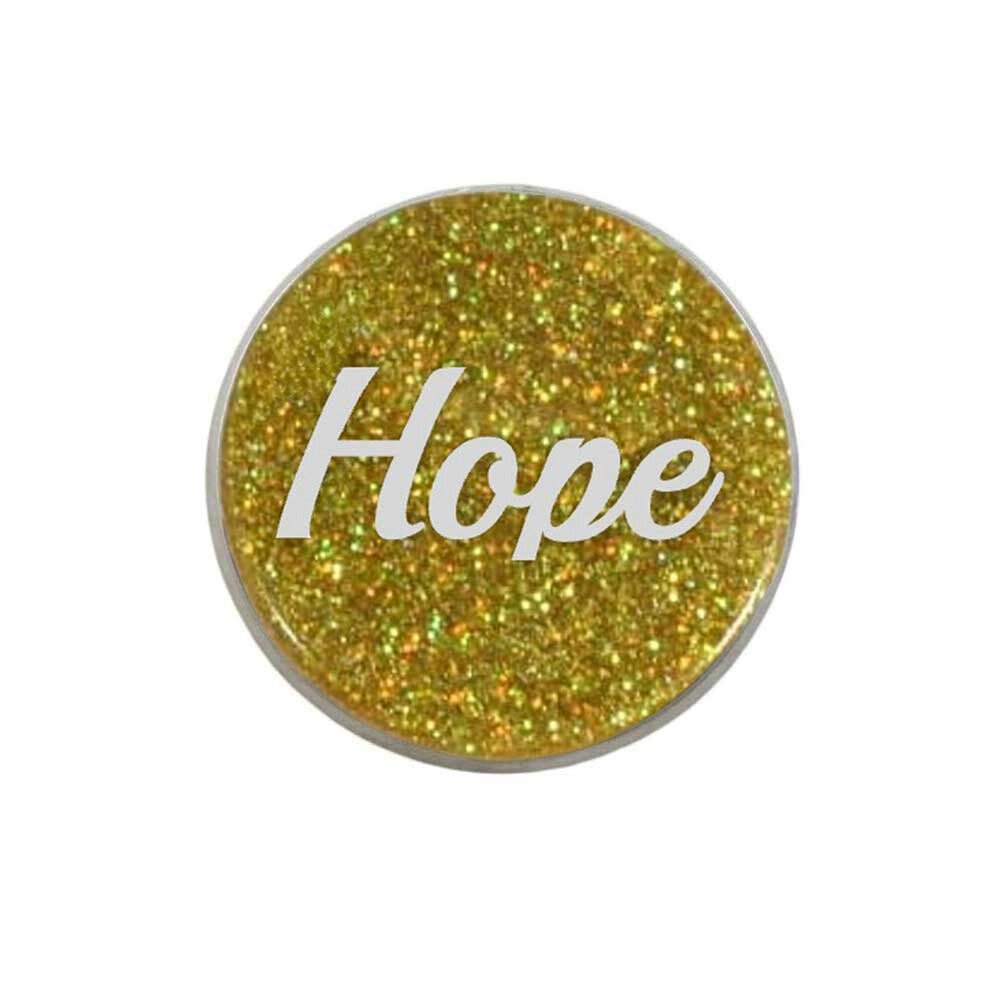 Inspirational Disc with White Hope Lapel Pin - Lilylin Designs