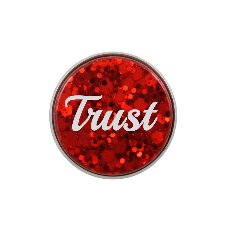 Inspirational Disc with White Trust Lapel Pin - Lilylin Designs