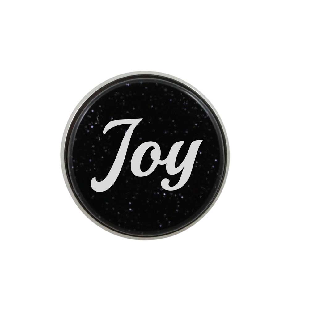 Inspirational Disc with White Joy Lapel Pin - Lilylin Designs