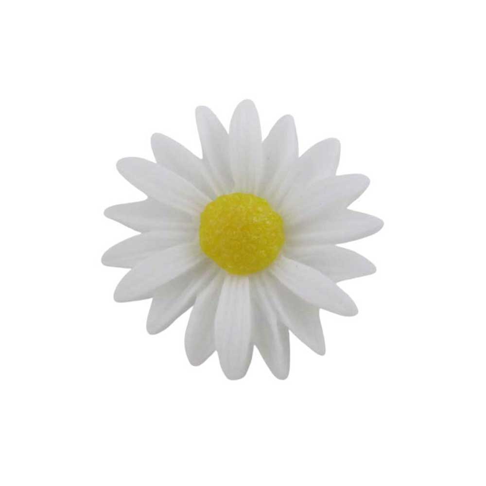 White daisy flower with a yellow center - Lilylin Designs