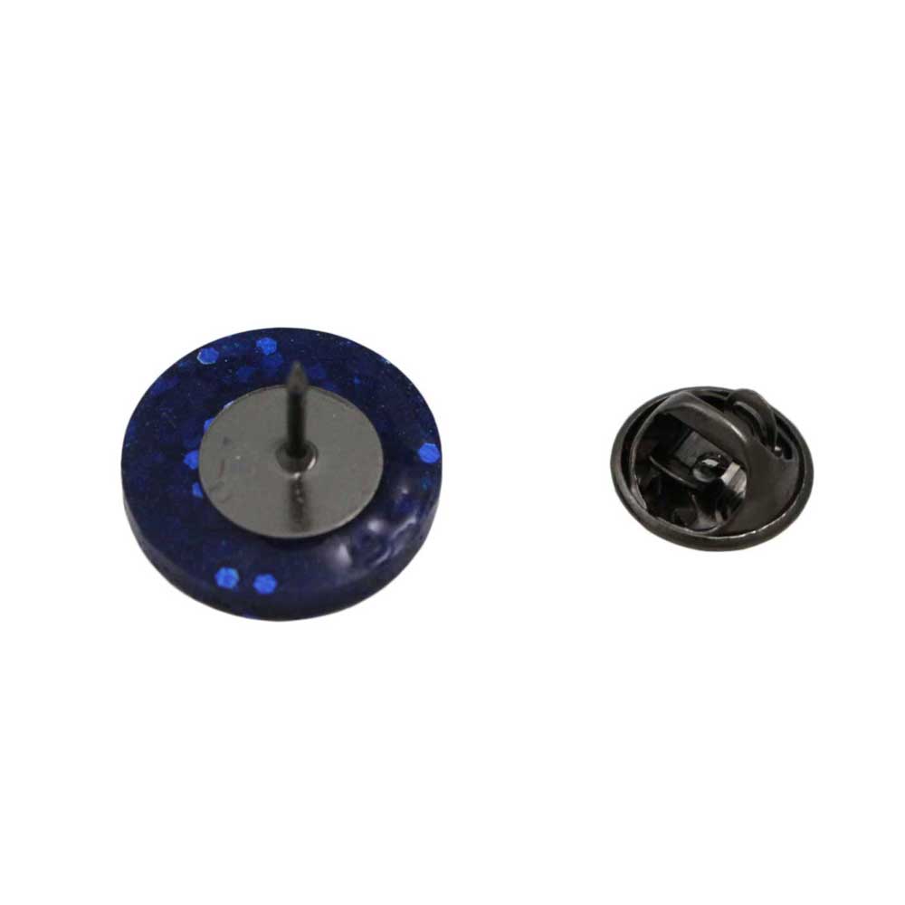 Small Blue Disc with White Hope Lapel Pin - Lilylin Designs