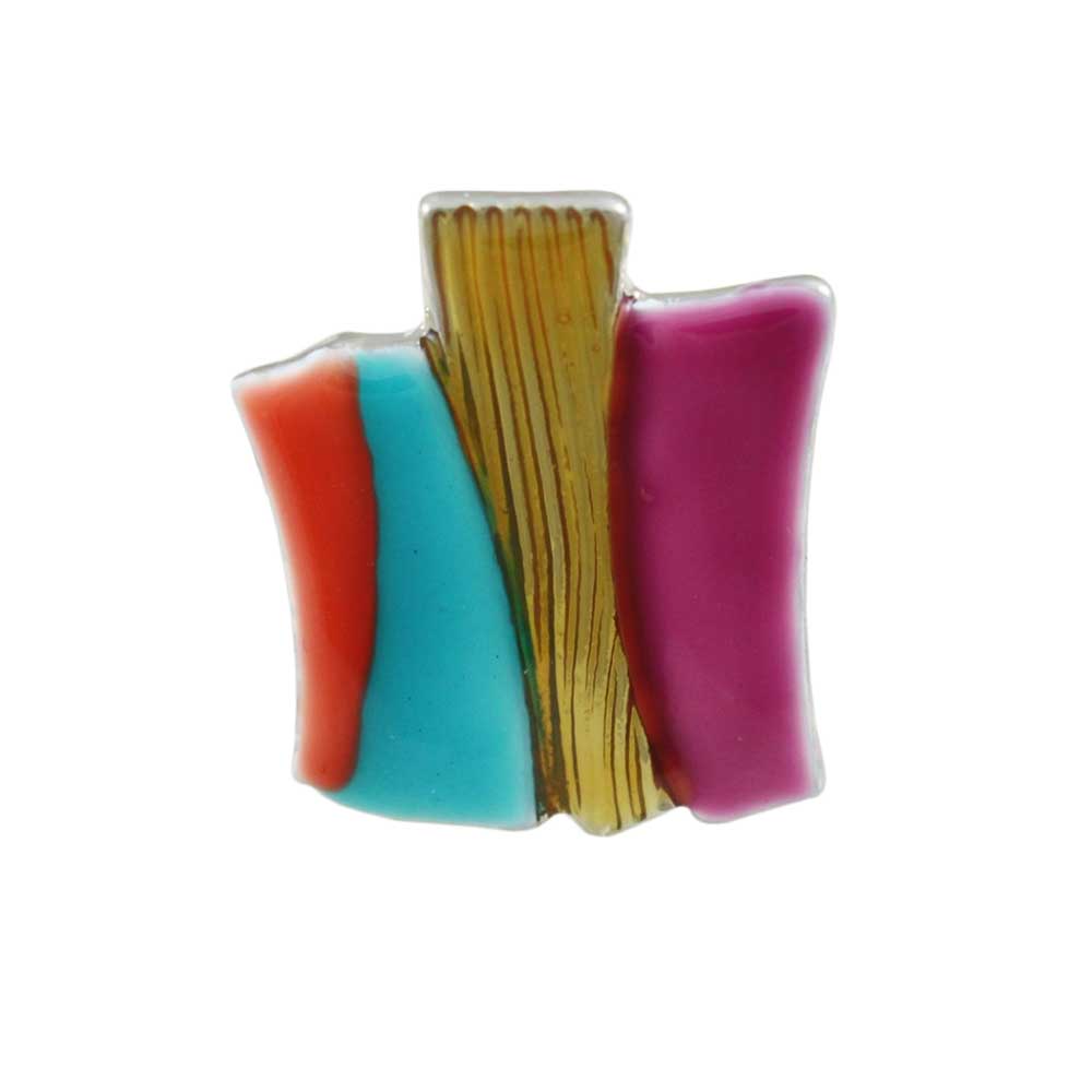 Colorful Enamel Bars Adjustable Ring - RF312 - Lilylin Designs