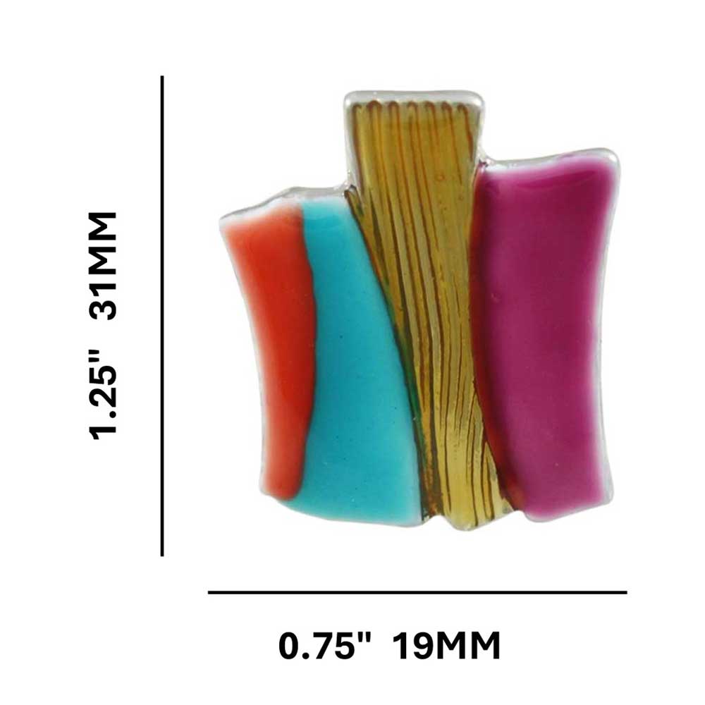 Colorful Enamel Bars Adjustable Ring - RF312 - Lilylin Designs