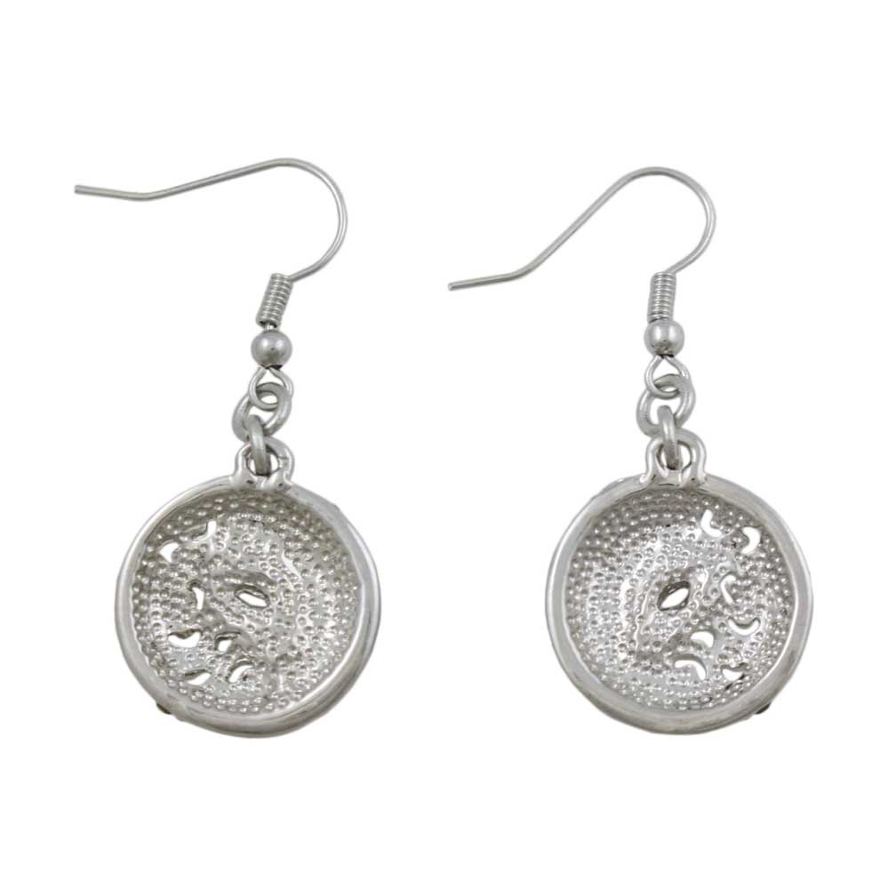 Black and White Crystal Yin Yang Pierced Earring - RSN276E - Lilylin Designs