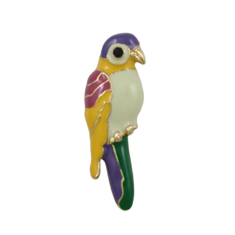 Lilylin Designs Parrot Lapel Tac Pin in Colorful Enamel