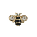 Small Black and Gold Striped Bee Lapel Tac Pin - SPA774 - Lilylin Designs