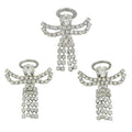 Crystal Guardian Angel Lapel Tac Pin with Earring Gift Set | Lilylin Designs
