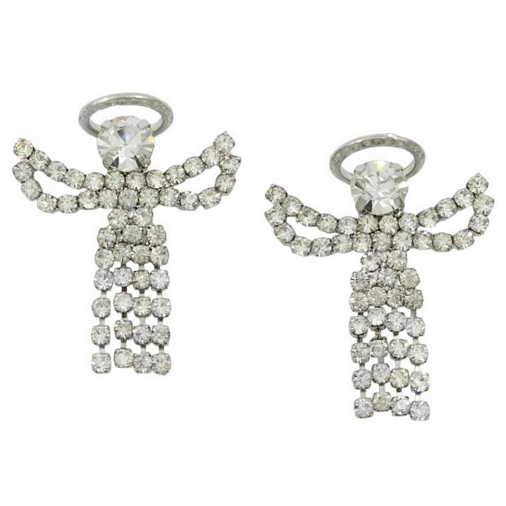 Lilylin Designs Crystal Angel with Clear Crystal Dress Pierced Earring