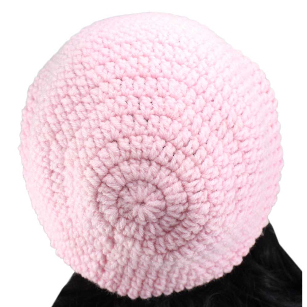 Pink Crochet Slouchy Hat Medium/Large - STXH16 - Lilylin Designs