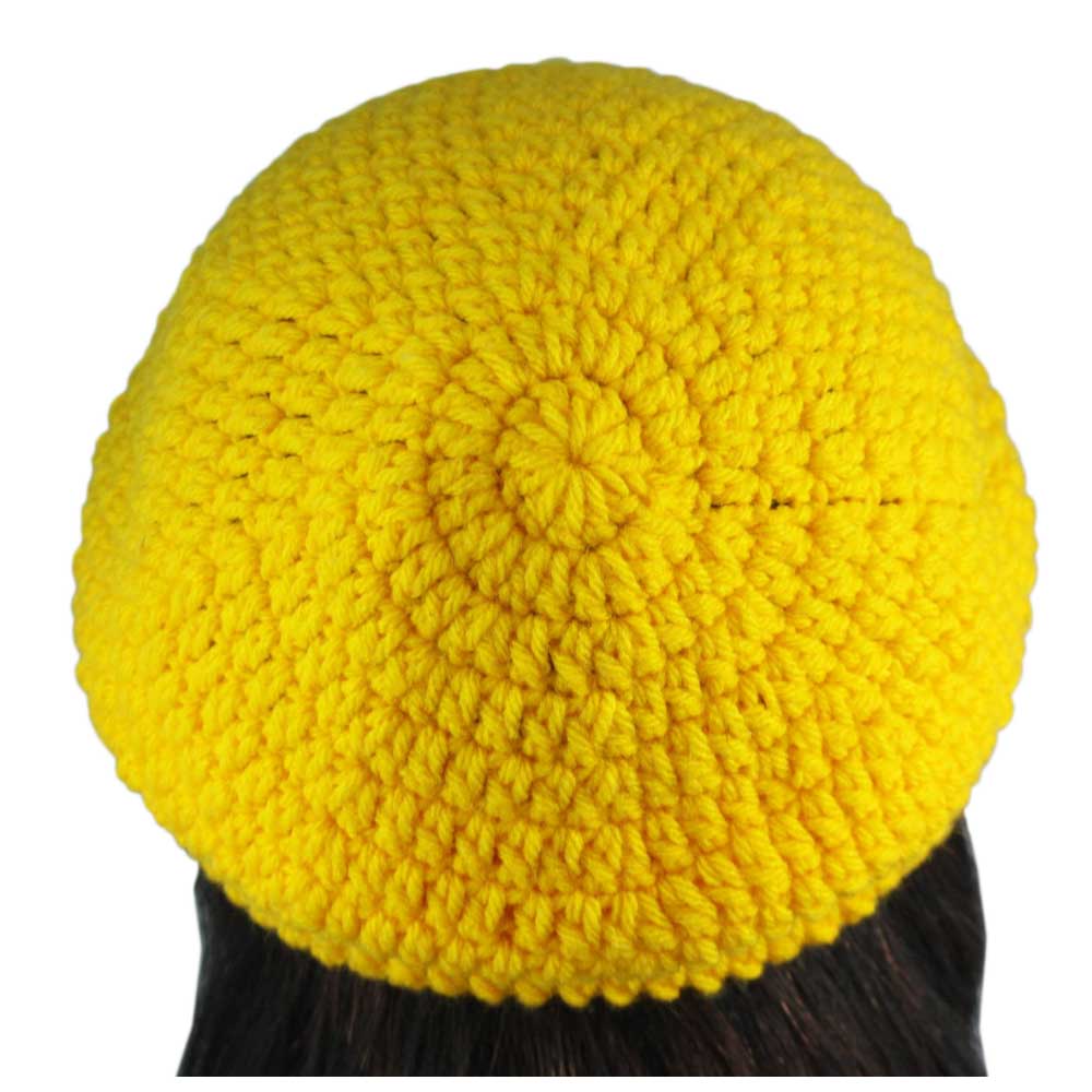 Golden Yellow Crochet Slouchy Hat Medium/Large - STXH17 - Lilylin Designs