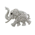 Small Crystal Baby Elephant Brooch Pin - Lilylin Designs