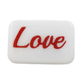 White Magnet with Red Love - Lilylin Designs
