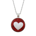 Handcrafted Red Resin 3D Heart Necklace - Lilylin Designs