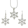 Crystal Snowflake Necklace and Matching Earring Gift Set | Lilylin Designs