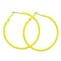 2" Medium Sized Yellow Skinny Hoop Pierced Earring - Lilylin Designs