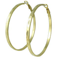 Gold - plated Large Embellished Hoop Pierced Earring - MEC011G - Lilylin Designs