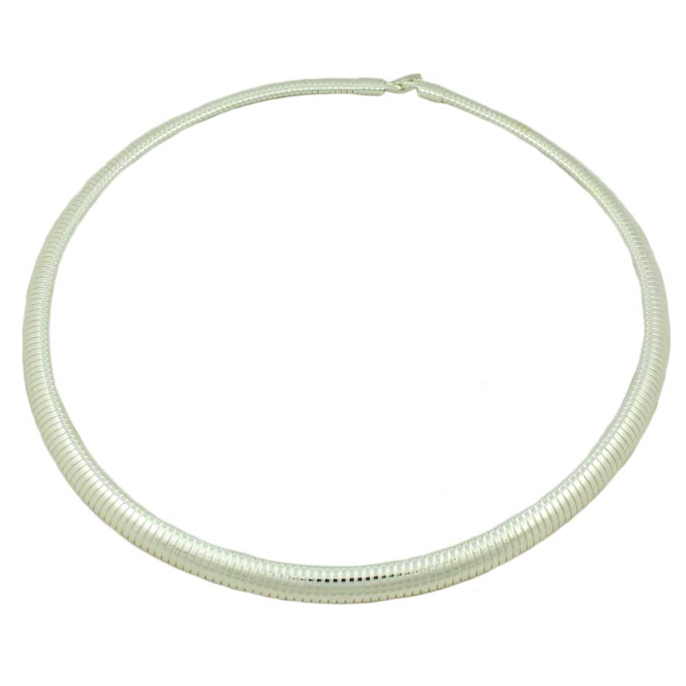 Lilylin Designs Silver-tone Flexible Omega Necklace