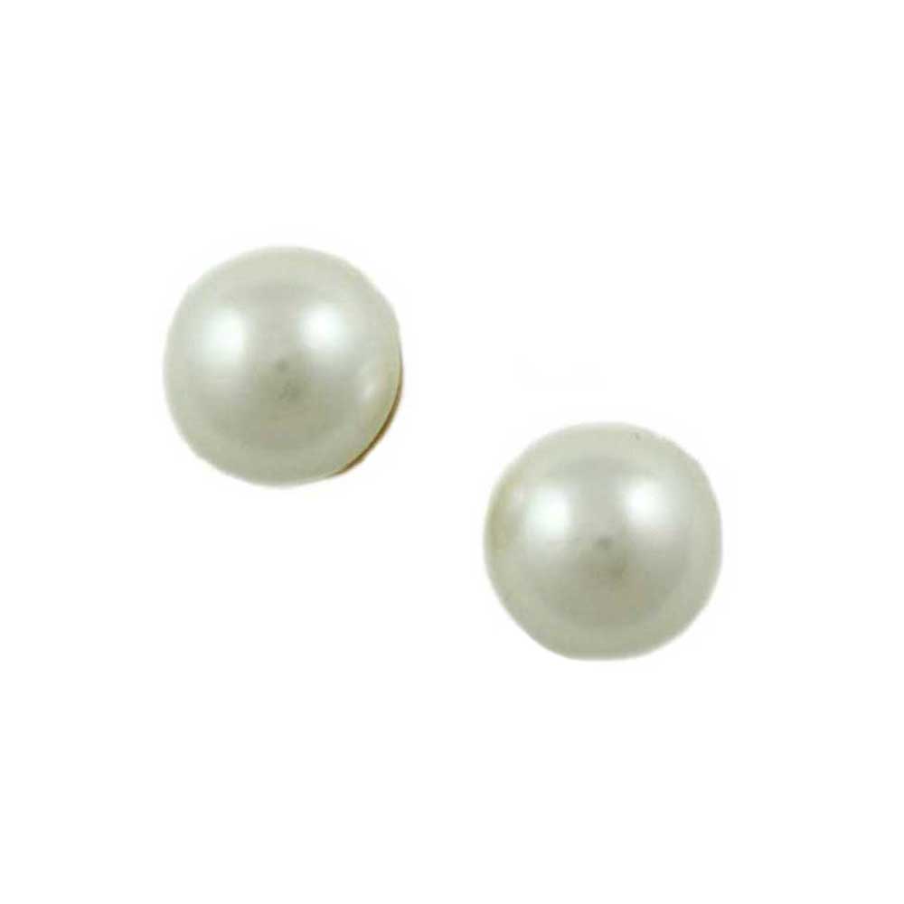 Lilylin Designs Classic 6MM White Pearl Stud Pierced Earring