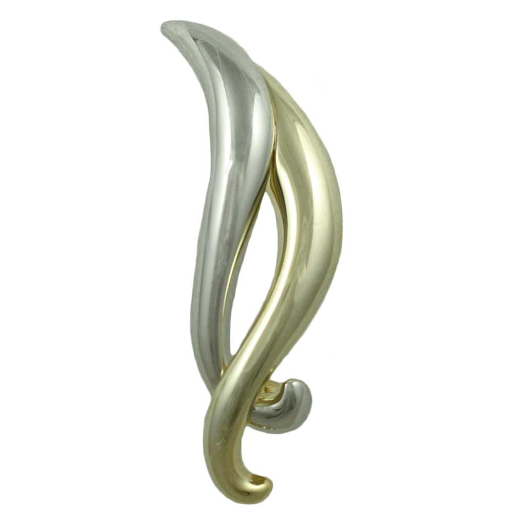 Lilylin Designs Silver and Gold Intertwined Bars Brooch Pin