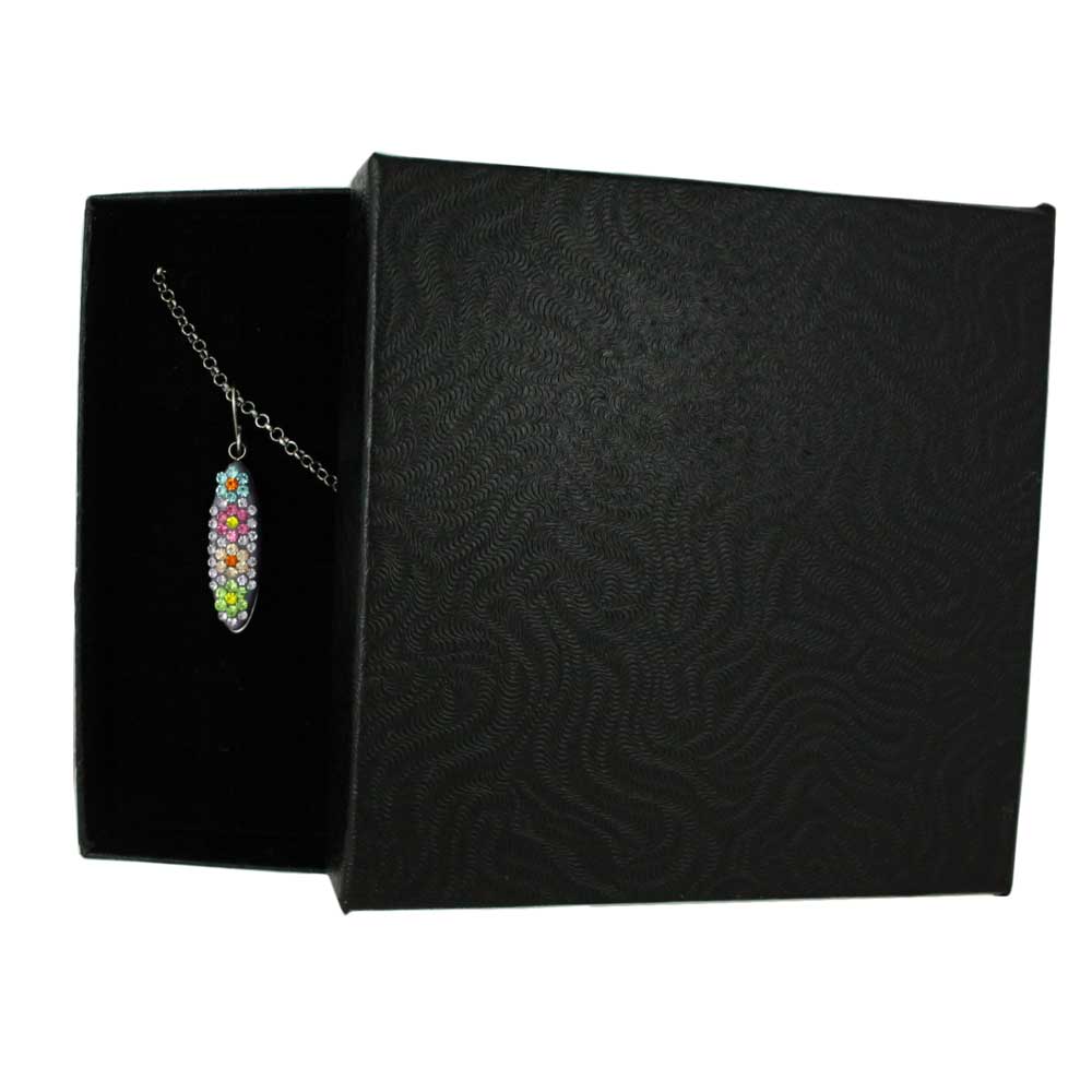 Sparkling Purple Floral Necklace and Earring Jewelry Set - PT007BS - Lilylin Designs