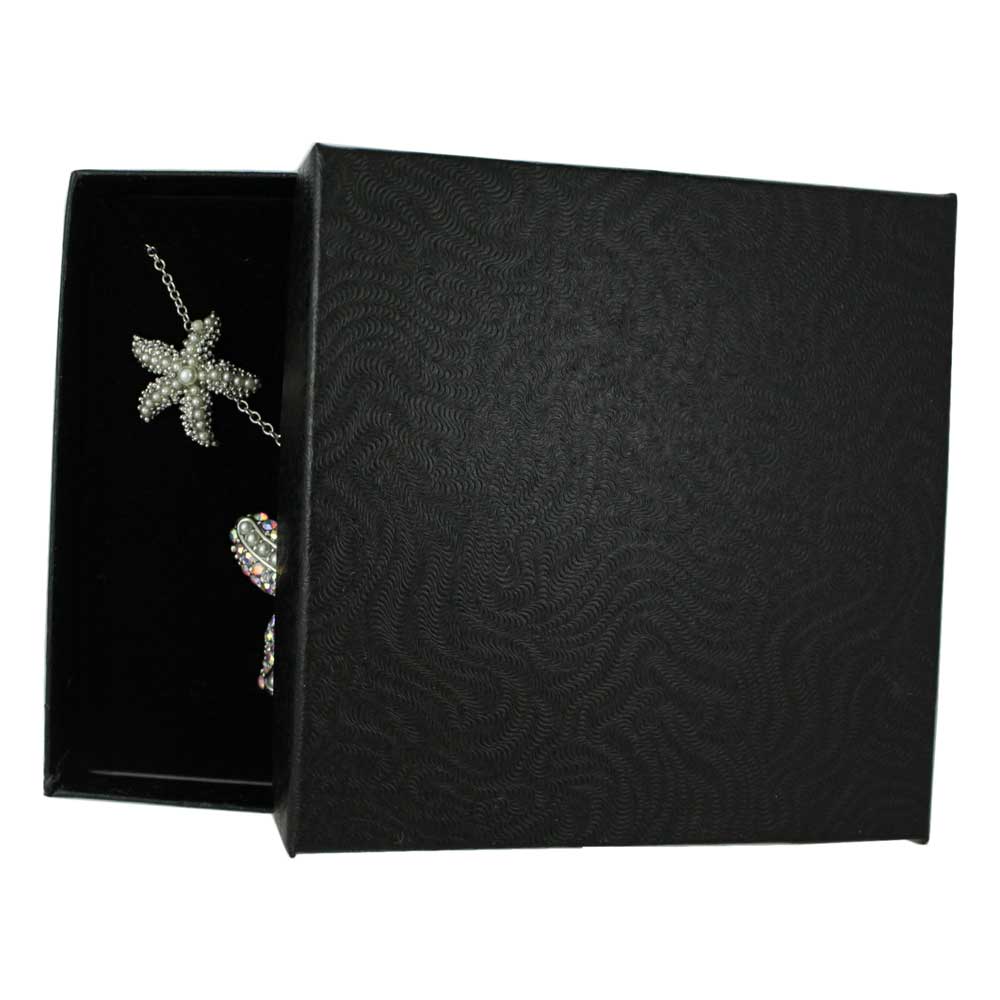 Pearl and Crystal Starfish Necklace and Earring Gift Set - PT337PBS - Lilylin Designs