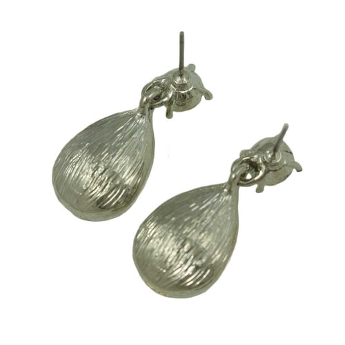 Aurora Borealis Teardrop Pierced Earring - REC420A - Lilylin Designs