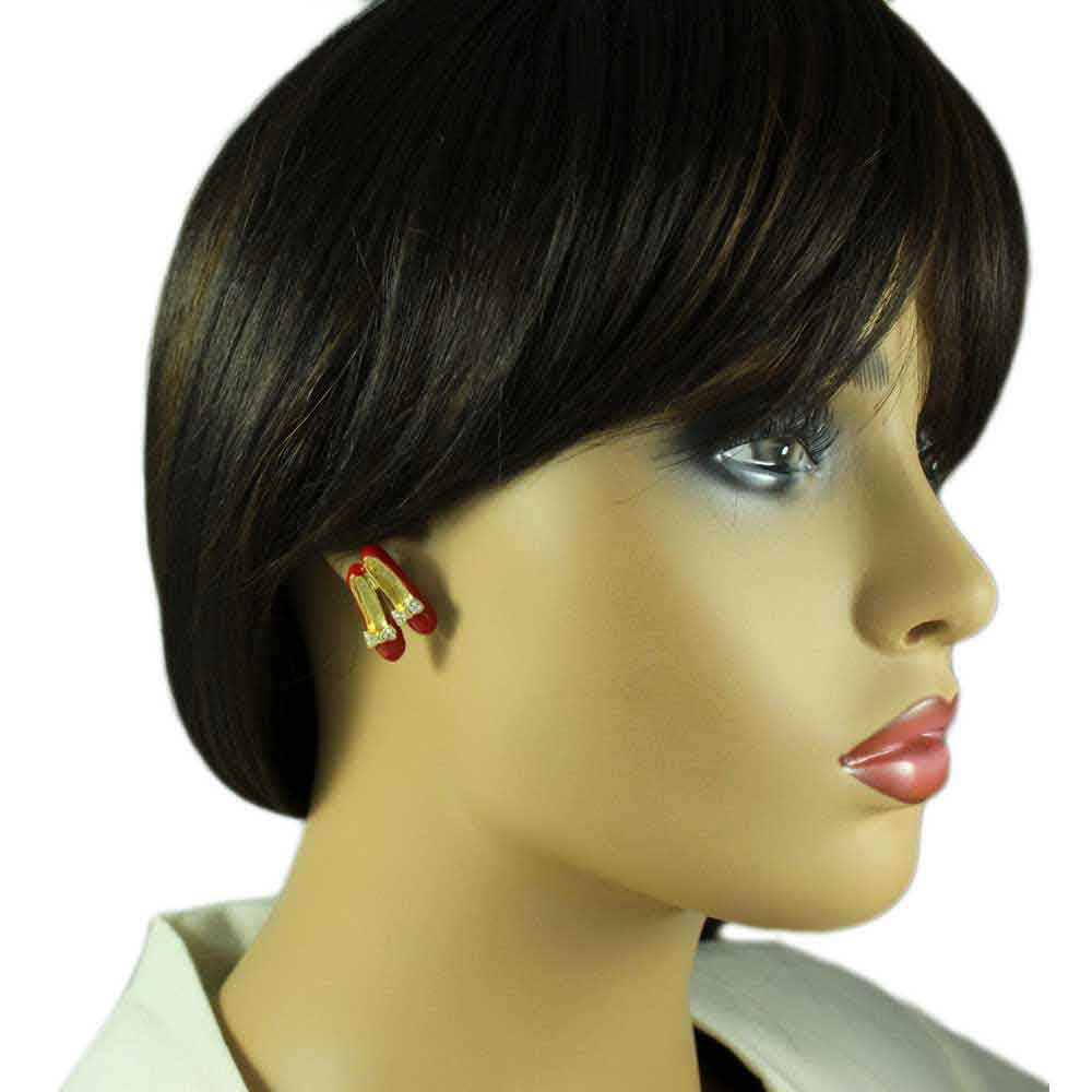 Red Tap Shoes Brooch Pin and Earring Gift Set - RFP250BS - Lilylin Designs