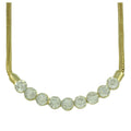 Row of 6MM Crystals Necklace + Free Stud Earring - RSN403S - Lilylin Designs