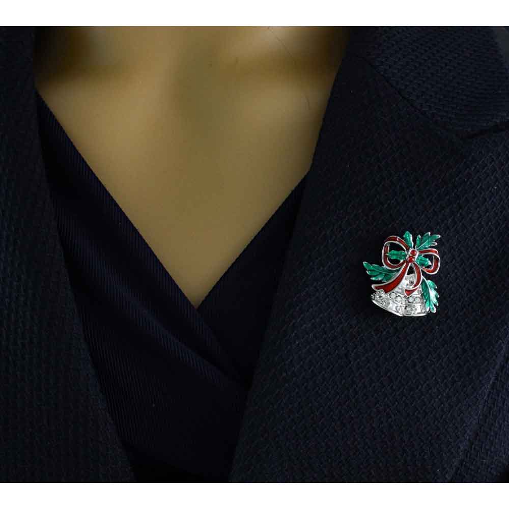 Small Christmas Bells Lapel Tac Pin for Christmas - SPF205 - Lilylin Designs